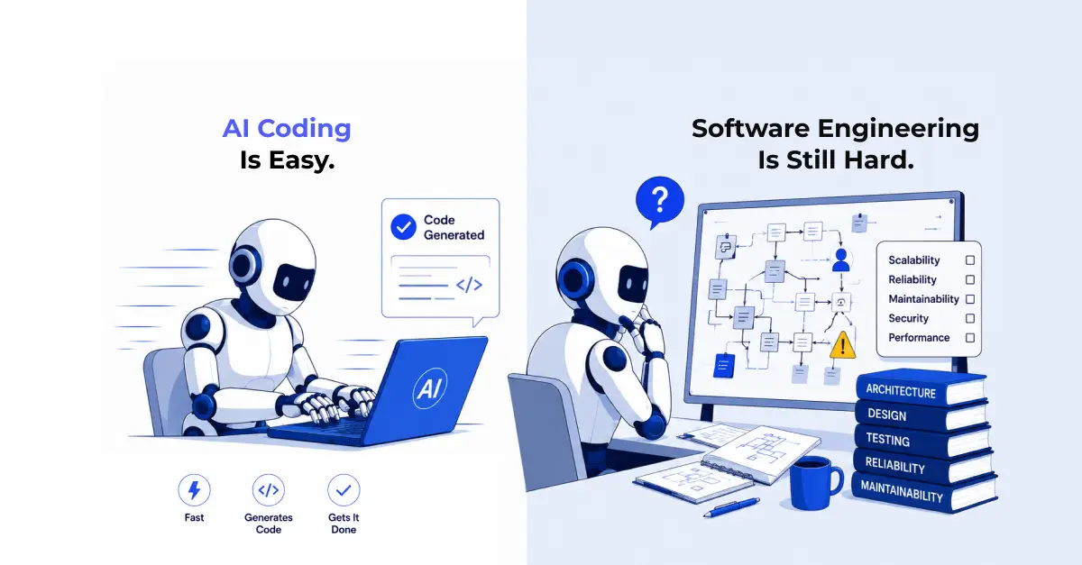 AI Coding is Easy, Software Engineering is Still Hard.